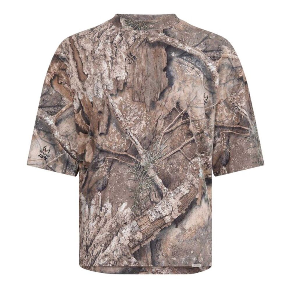 Represent Mens Camo Oversized T-Shirt / Green Camo